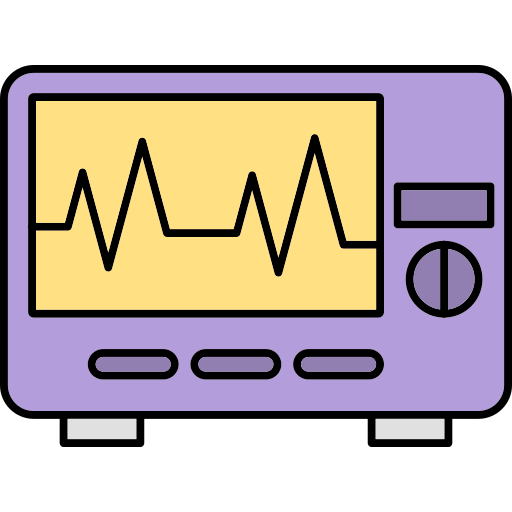 Electrocardiogram Generic Thin Outline Color icon