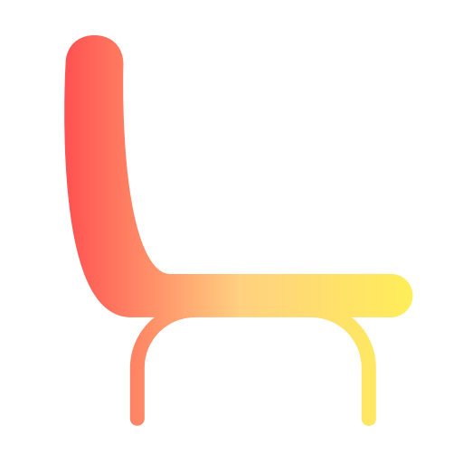 cadeira Generic Flat Gradient Ícone