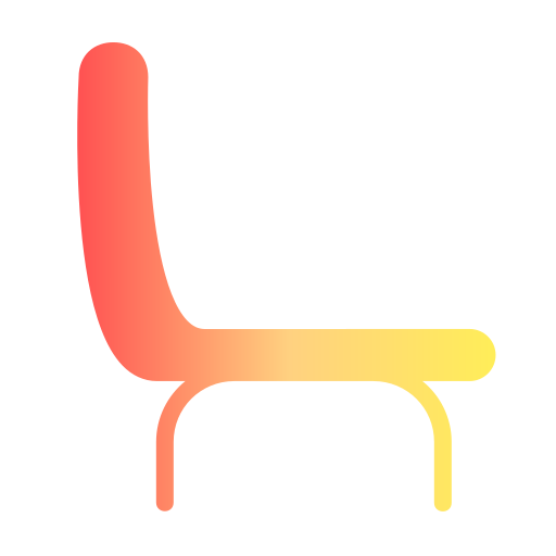 silla Generic Flat Gradient icono