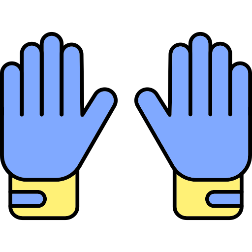 des gants Generic Thin Outline Color Icône