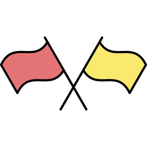 フラグ Generic Thin Outline Color icon