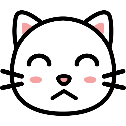 고양이 얼굴 Generic Outline Color icon