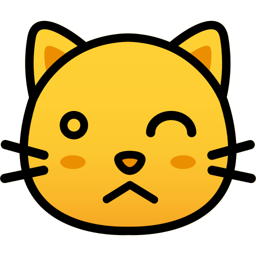 cara de gato Generic Lineal Color Gradient icono