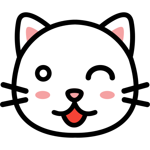 cara de gato Generic Outline Color icono