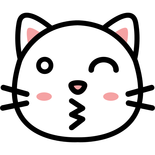 cara de gato Generic Outline Color icono
