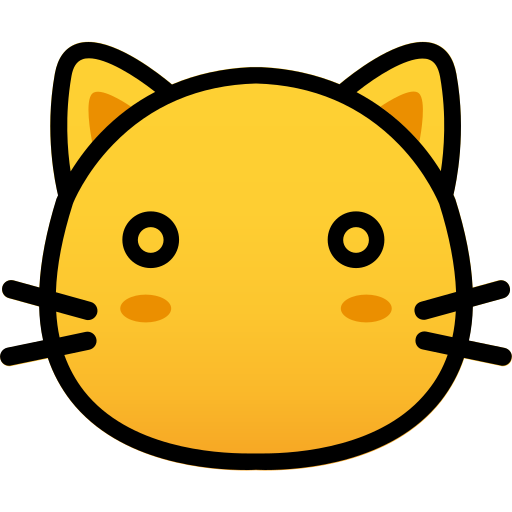 kat gezicht Generic Lineal Color Gradient icoon