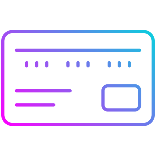 Bank card Generic Gradient icon