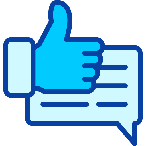 Positive review Generic Blue icon