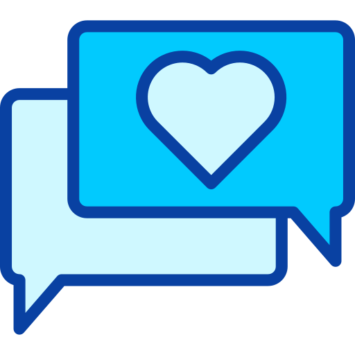 gesprek Generic Blue icoon