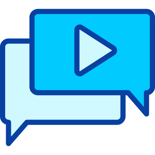 videoboodschap Generic Blue icoon