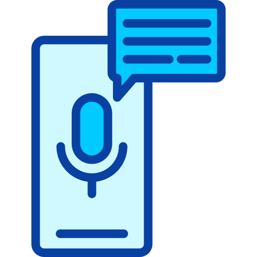 Voice chat Generic Blue icon