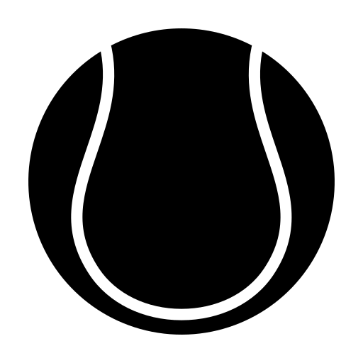 piłka tenisowa Generic Glyph ikona