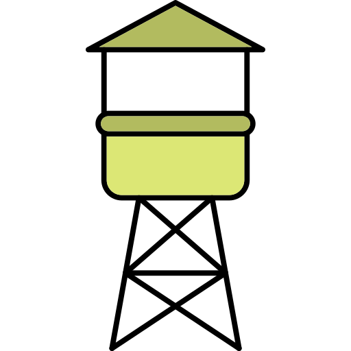 급수탑 Generic Outline Color icon