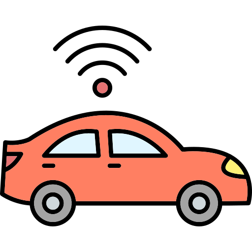 Умный автомобиль Generic Outline Color иконка