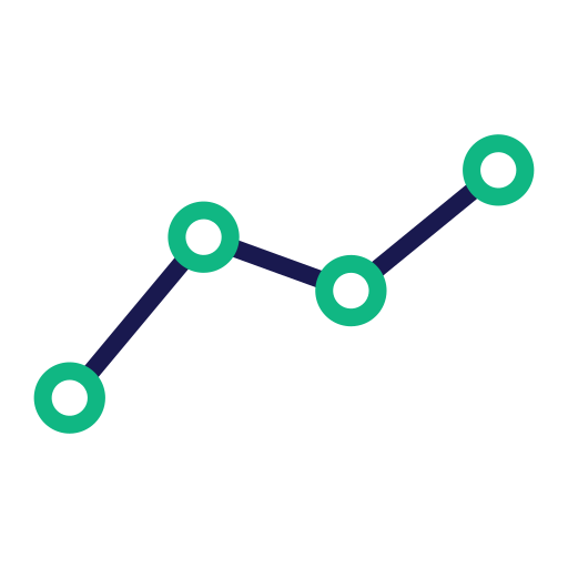 grafico a linee Generic Others icona