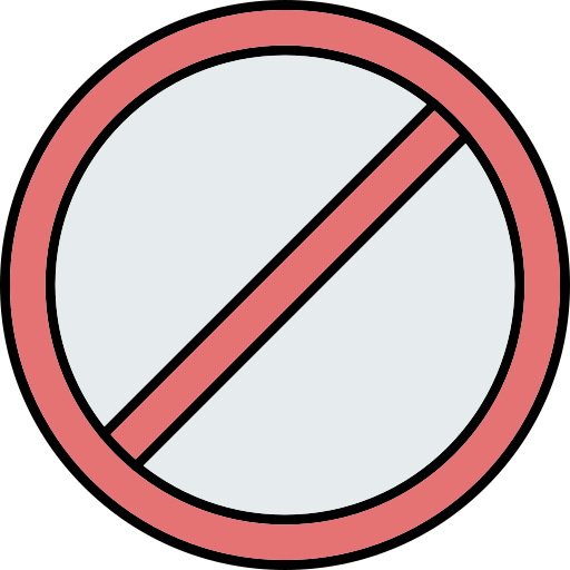 zakaz Generic Outline Color ikona