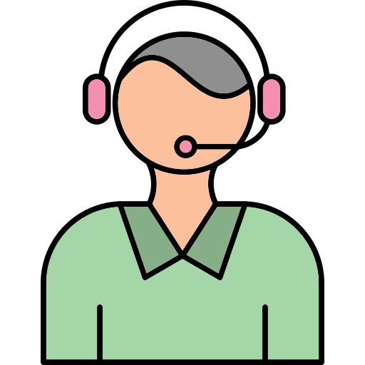 pracownik biura telefonicznej obsługi klienta Generic Outline Color ikona