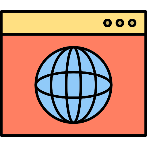 웹 브라우저 Generic Outline Color icon