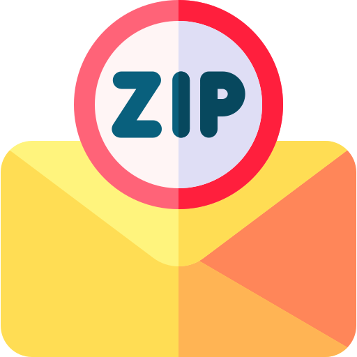 Zip code Basic Rounded Flat icon
