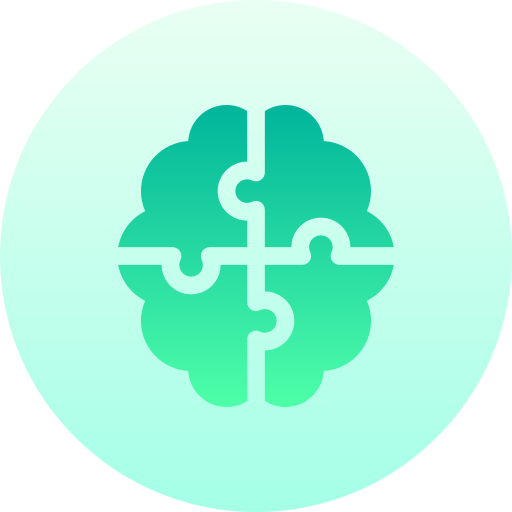 Brain Basic Gradient Circular icon