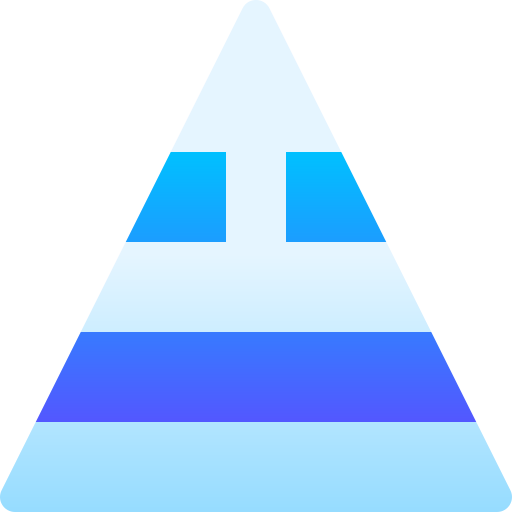 piramida Basic Gradient Gradient ikona