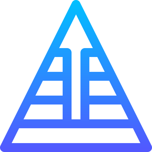 ピラミッド Basic Gradient Lineal color icon