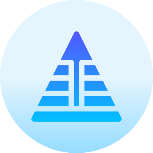 piramide Basic Gradient Circular icona