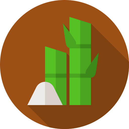 Sugar cane Flat Circular Flat icon