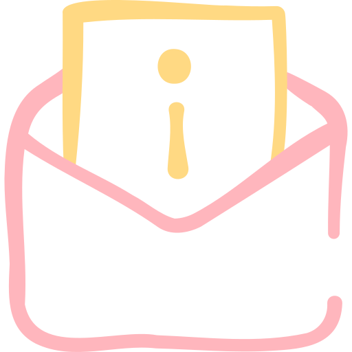 correo Basic Hand Drawn Color icono