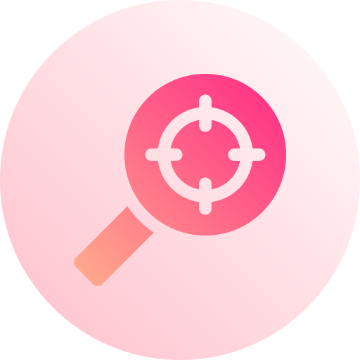 Research Basic Gradient Circular icon