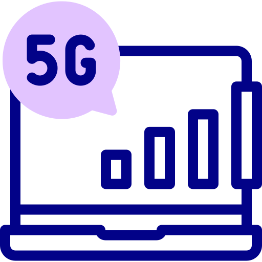 5g Detailed Mixed Lineal color icoon
