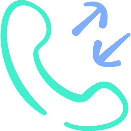 telefoongesprek Basic Hand Drawn Color icoon