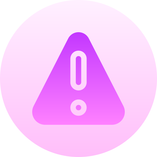 危険 Basic Gradient Circular icon