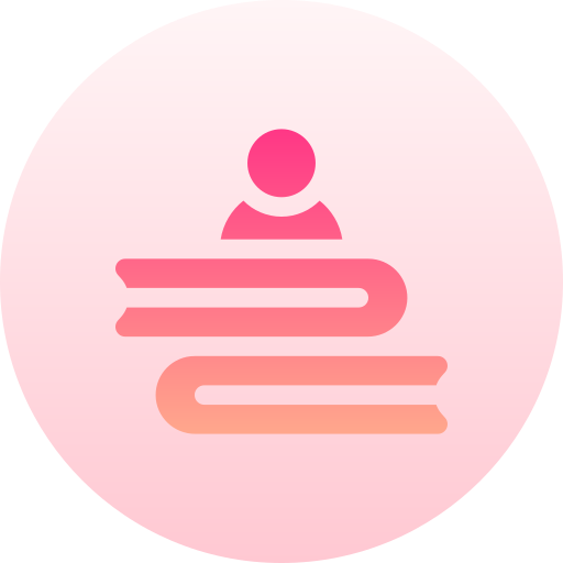 지식 Basic Gradient Circular icon