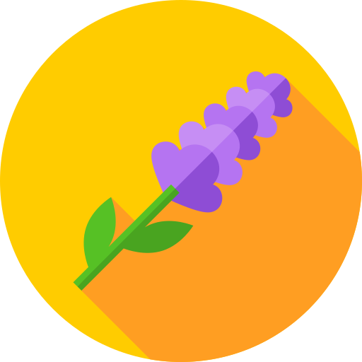 lavendel Flat Circular Flat icon