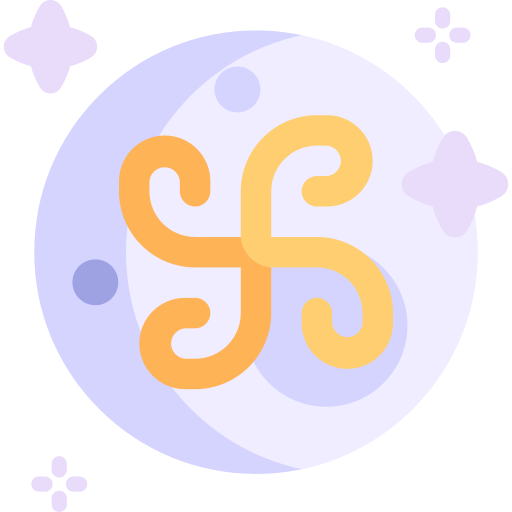 księżycowe ciasto Kawaii Flat ikona