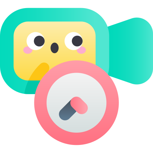 video-oproep Kawaii Star Gradient icoon