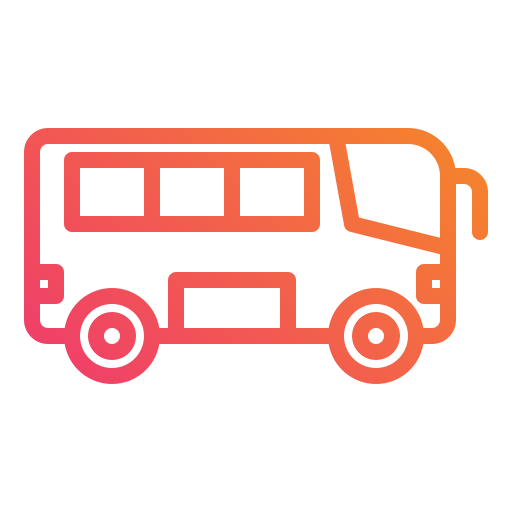 autobús Mangsaabguru Lineal Gradient icono