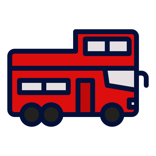 Double decker bus Mangsaabguru Lineal Color icon