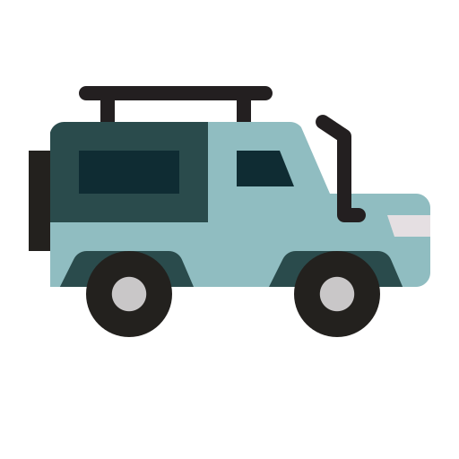 jeep Mangsaabguru Flat ikona