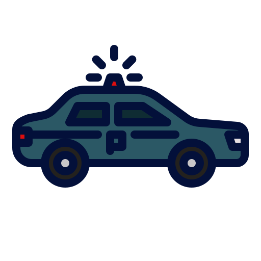 警察車両 Mangsaabguru Lineal Color icon
