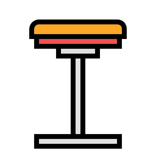 taburete de bar Generic Outline Color icono