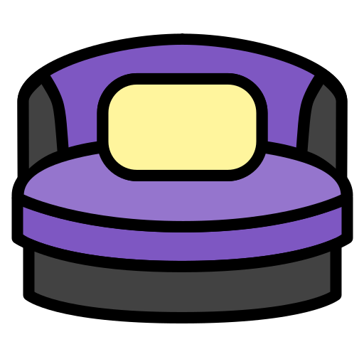 silla de abrazos Generic Outline Color icono