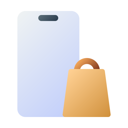 compras móviles Generic Flat Gradient icono