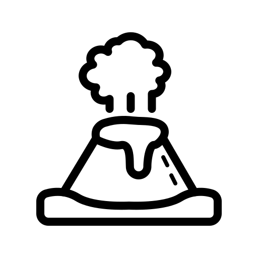 volcan Generic Detailed Outline Icône