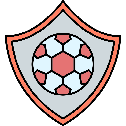voetbal-badge Generic Thin Outline Color icoon