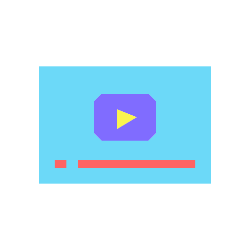 transmisión de vídeo Generic Flat icono