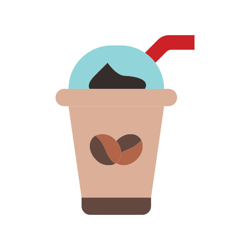 ijskoffie Generic Flat icoon