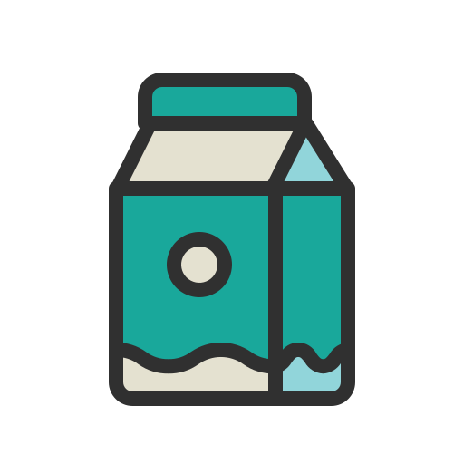 melk Generic Outline Color icoon