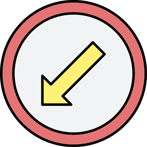 Keep left Generic Thin Outline Color icon
